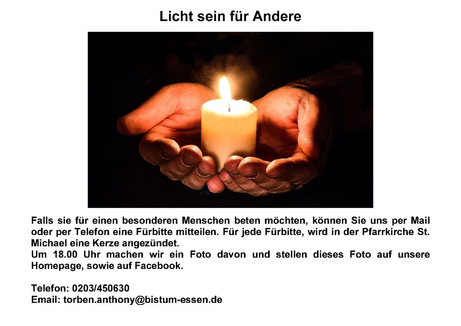 Licht sein für andere